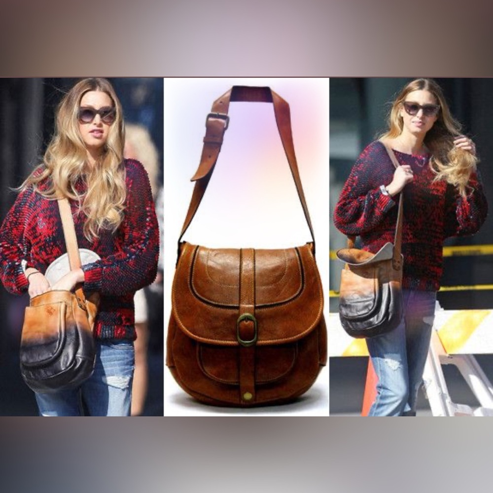 Patricia Nash Ombre Dip Leather Barcelona Saddle Bag - Picture 2 of 12